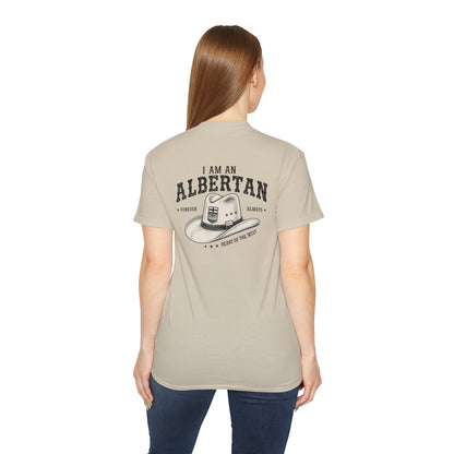 I am Albertan (On the Back) Unisex Premium Tee