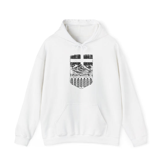 Rugged Shield of Alberta Unisex Hoodie