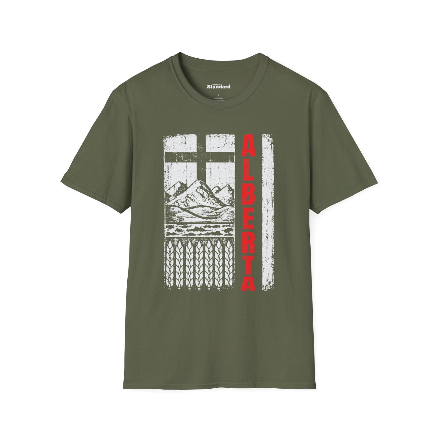 Rugged Alberta Red Unisex T-Shirt