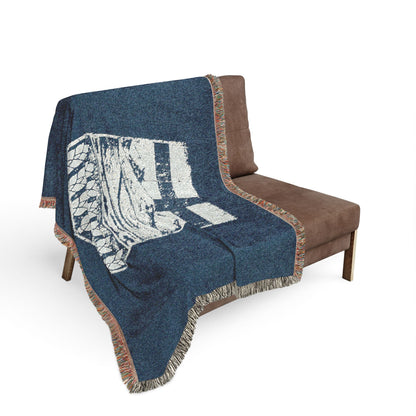 Rugged Alberta Shield Woven Blanket