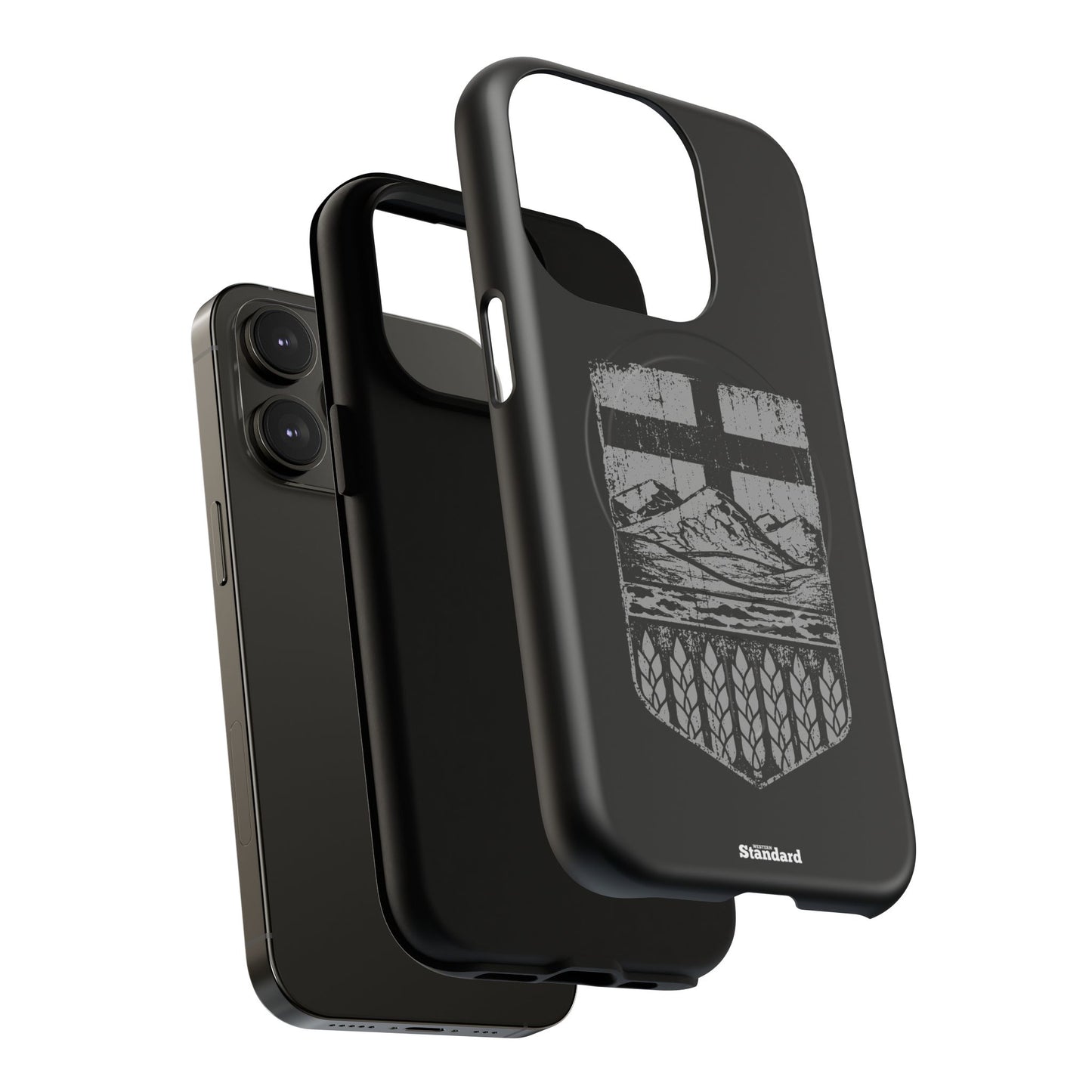 Rugged Alberta Shield Black MagSafe Premium Case