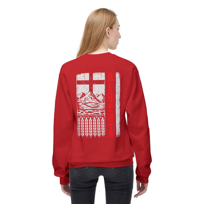 Rugged Alberta Red (On the Back) Crewneck Sweatshirt