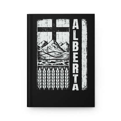 Rugged Alberta Hardcover Journal (Midnight Black)
