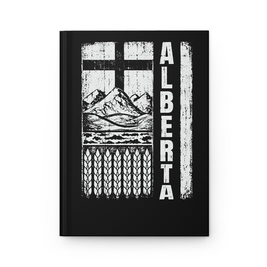 Rugged Alberta Hardcover Journal (Midnight Black)