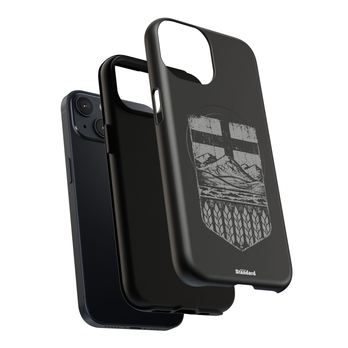 Rugged Alberta Shield Black MagSafe Premium Case