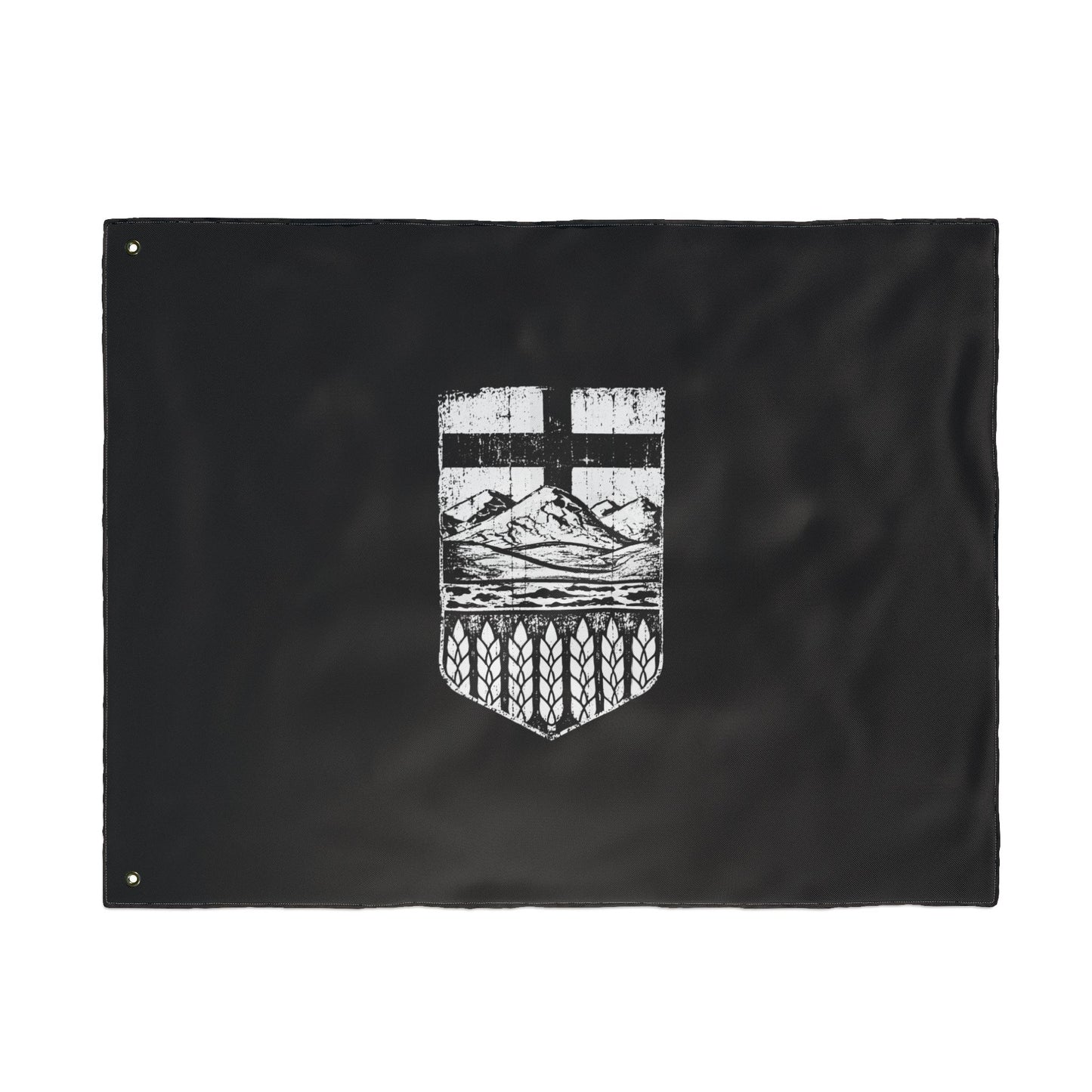 Rugged Black Alberta Flag