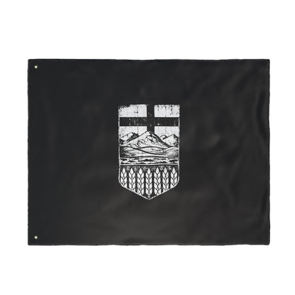 Rugged Black Alberta Flag