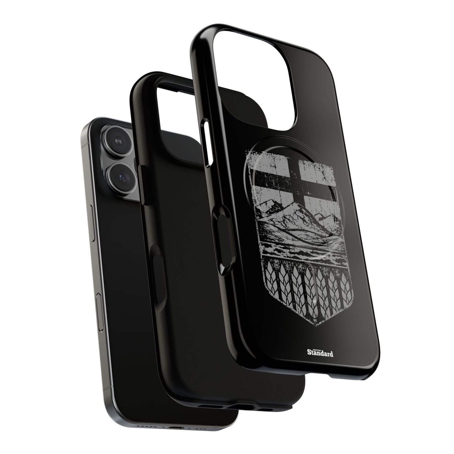 Rugged Alberta Shield Black MagSafe Premium Case