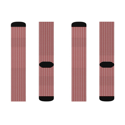WS Burgundy Pair of Socks