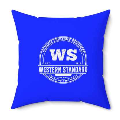 Rugged Shield of Alberta Square Pillow