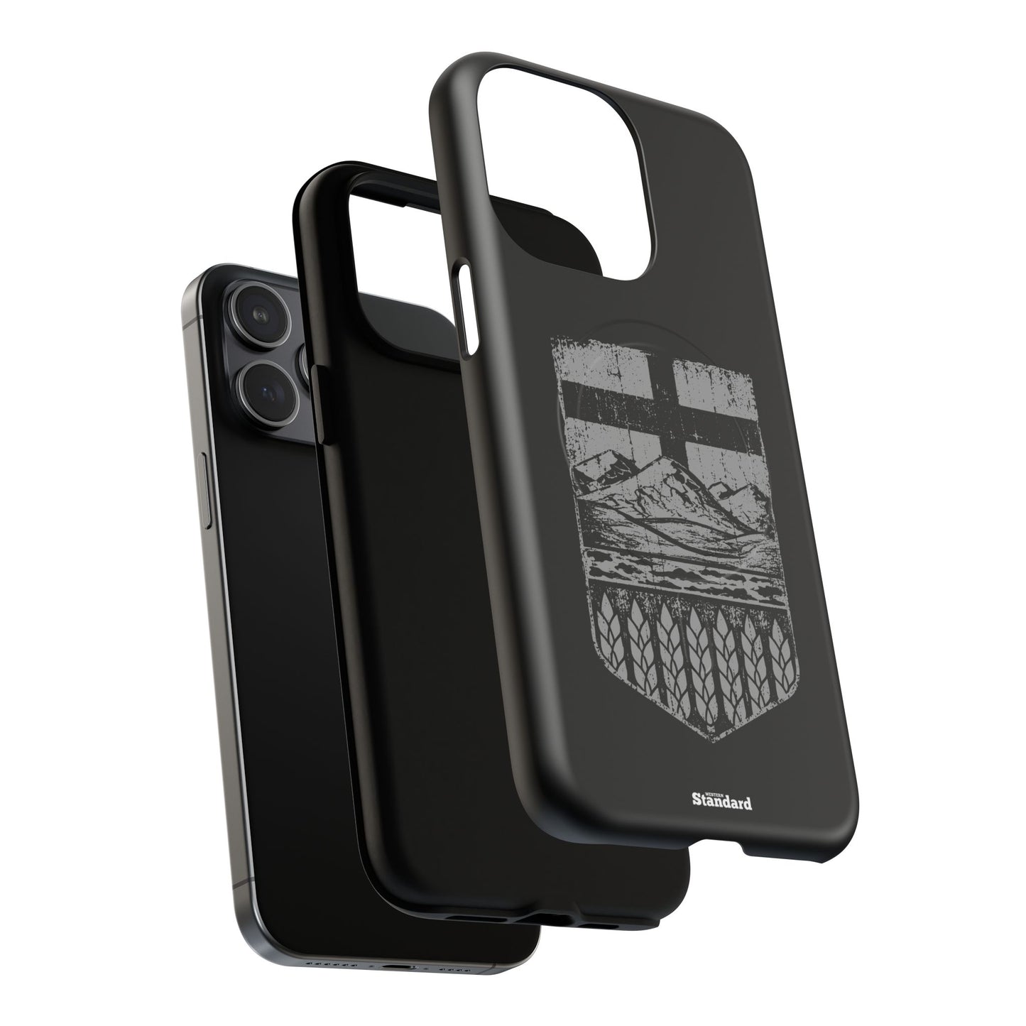 Rugged Alberta Shield Black MagSafe Premium Case