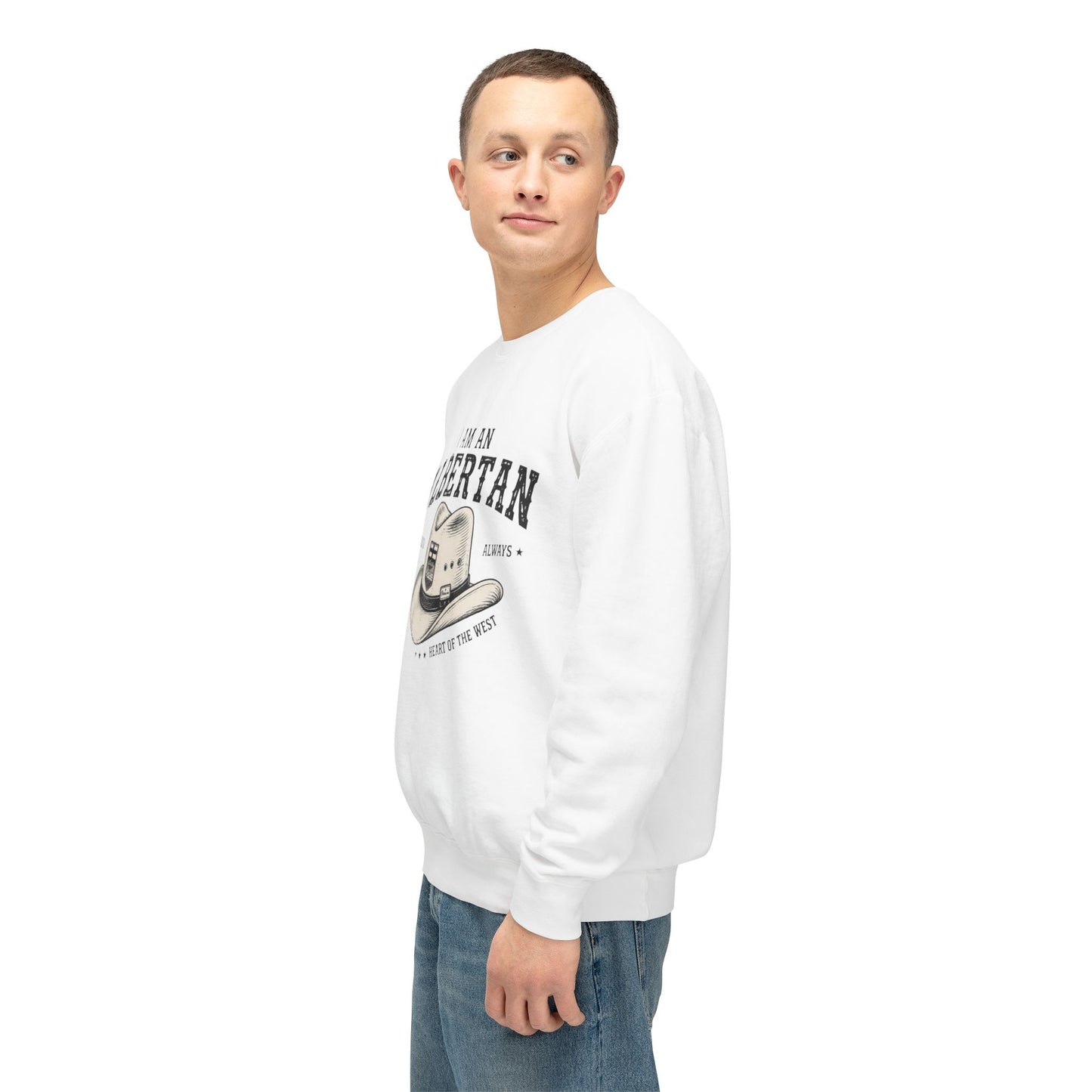 I Am Albertan Premium Unisex Crewneck Sweatshirt