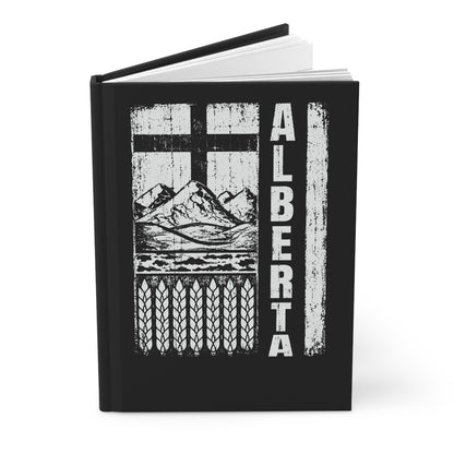Rugged Alberta Hardcover Journal (Midnight Black)