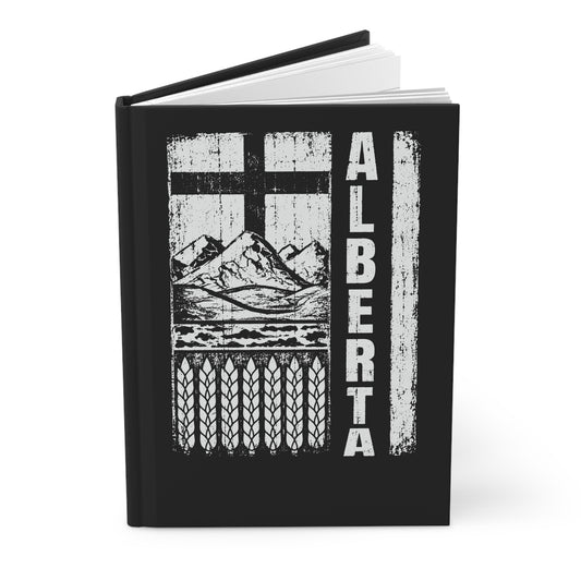 Rugged Alberta Hardcover Journal (Midnight Black)