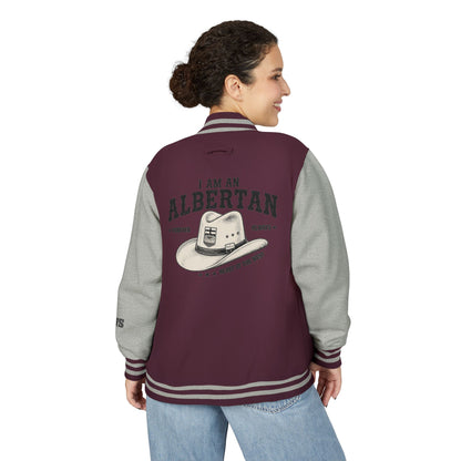 I am Albertan Unisex Heavyweight Letterman Jacket