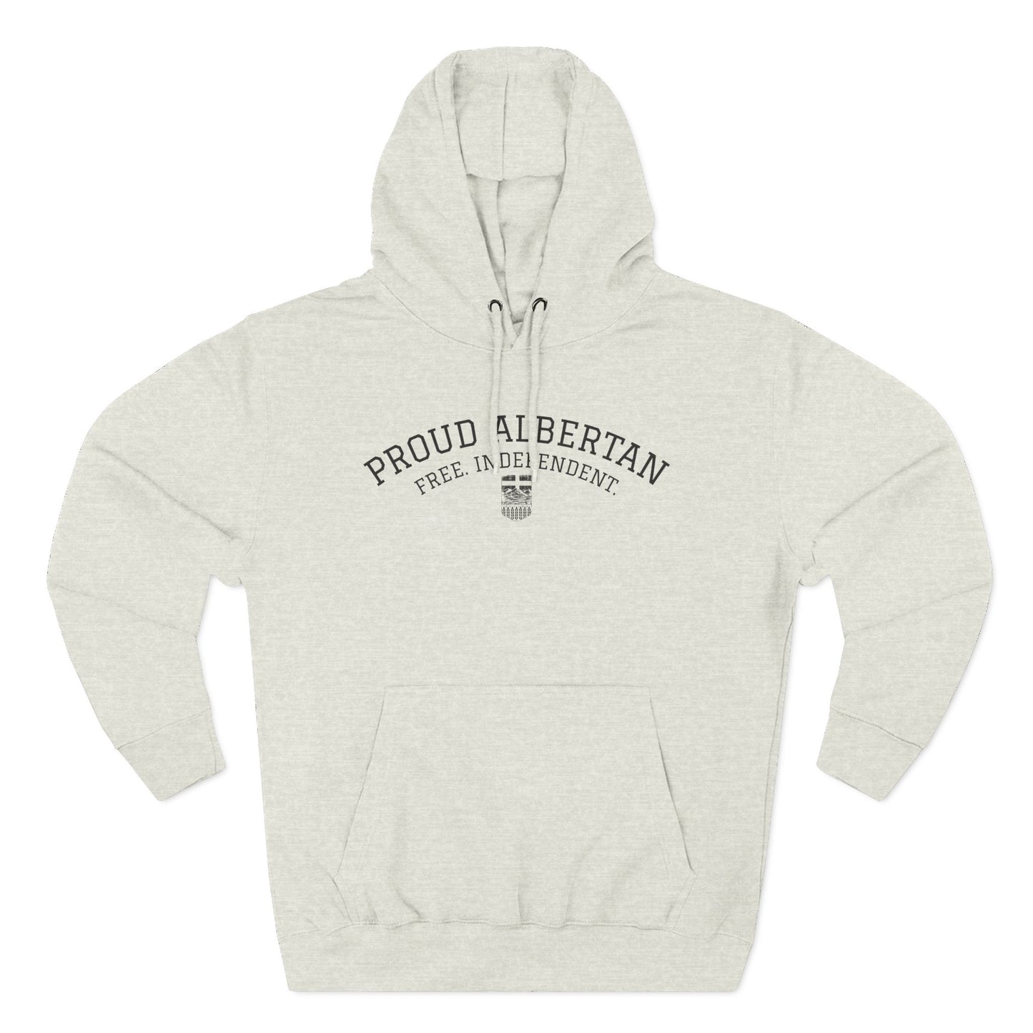 Proud Albertan Simple Unisex Varsity Hoodie