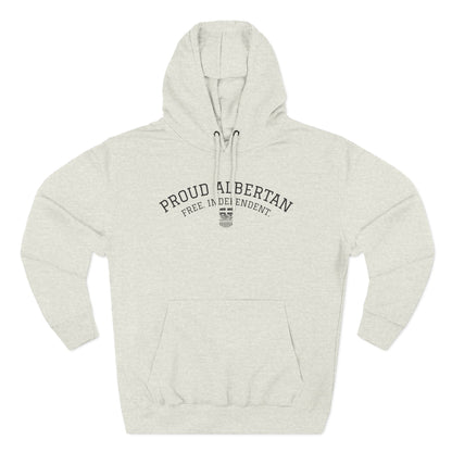 Proud Albertan Simple Unisex Varsity Hoodie