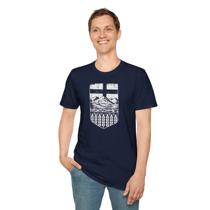 Rugged Alberta Shield Unisex T-Shirt