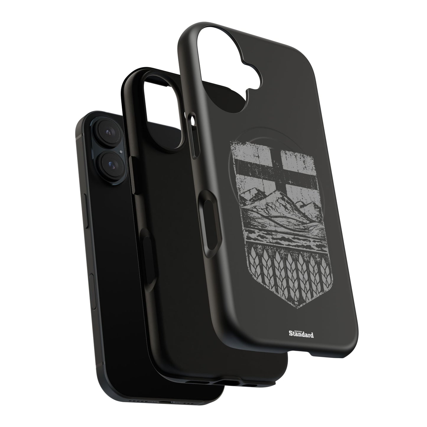 Rugged Alberta Shield Black MagSafe Premium Case