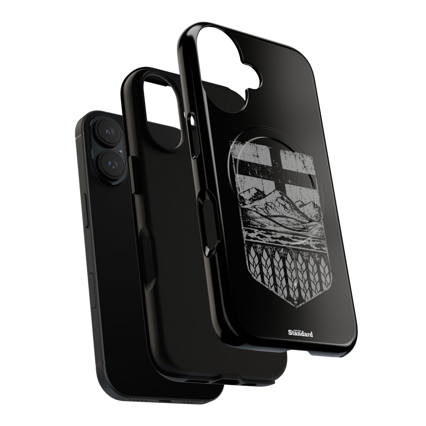 Rugged Alberta Shield Black MagSafe Premium Case