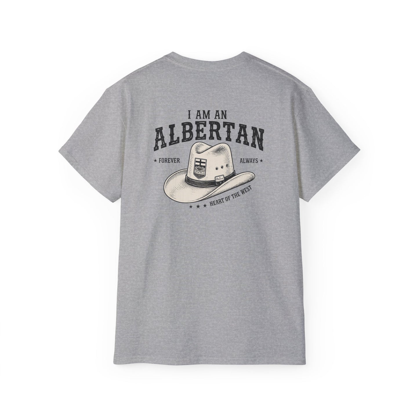 I am Albertan (On the Back) Unisex Premium Tee