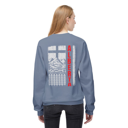 Rugged Alberta Red (On the Back) Crewneck Sweatshirt