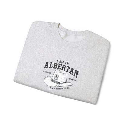 I Am Albertan Unisex Premium Crewneck Sweatshirt (Embroidered)