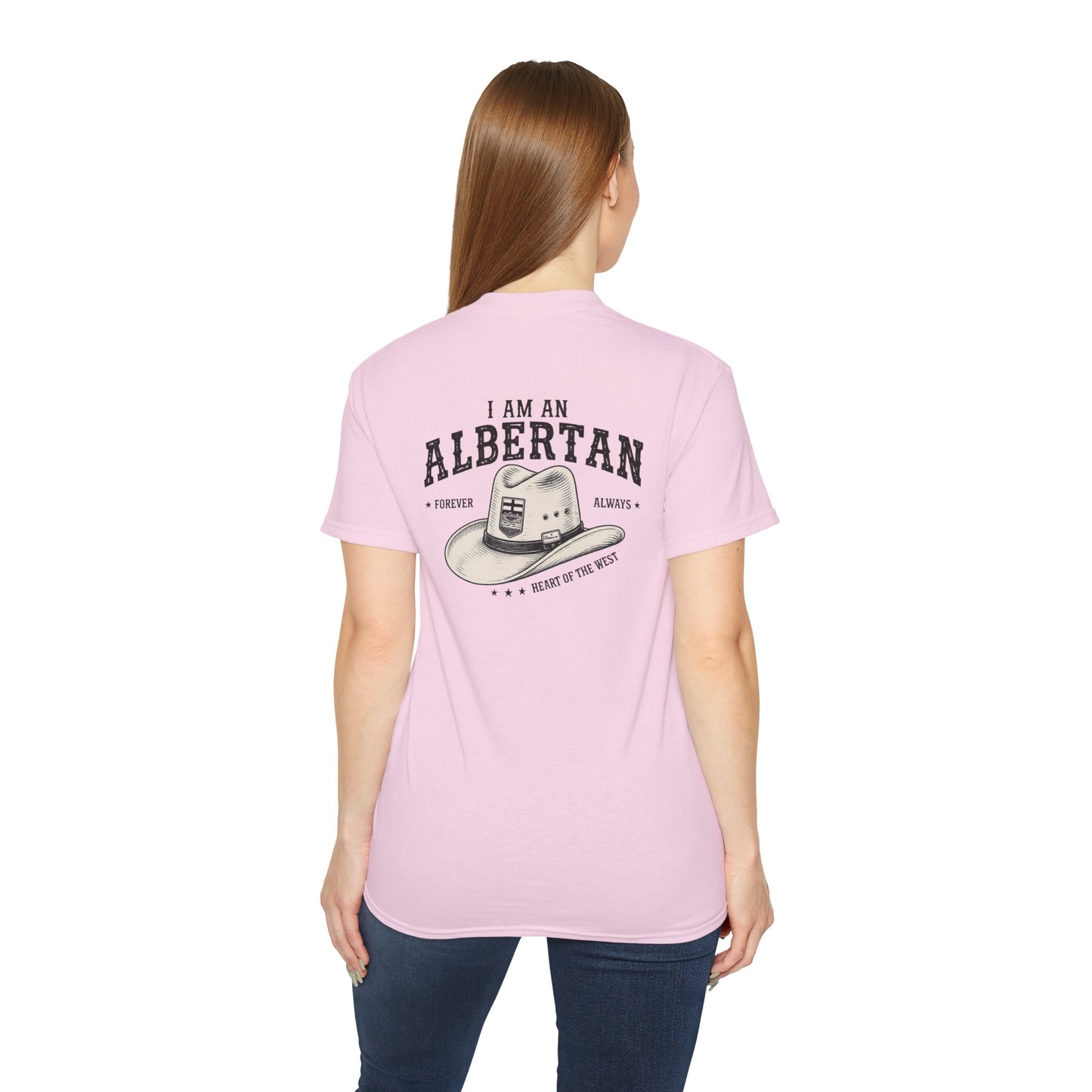 I am Albertan (On the Back) Unisex Premium Tee