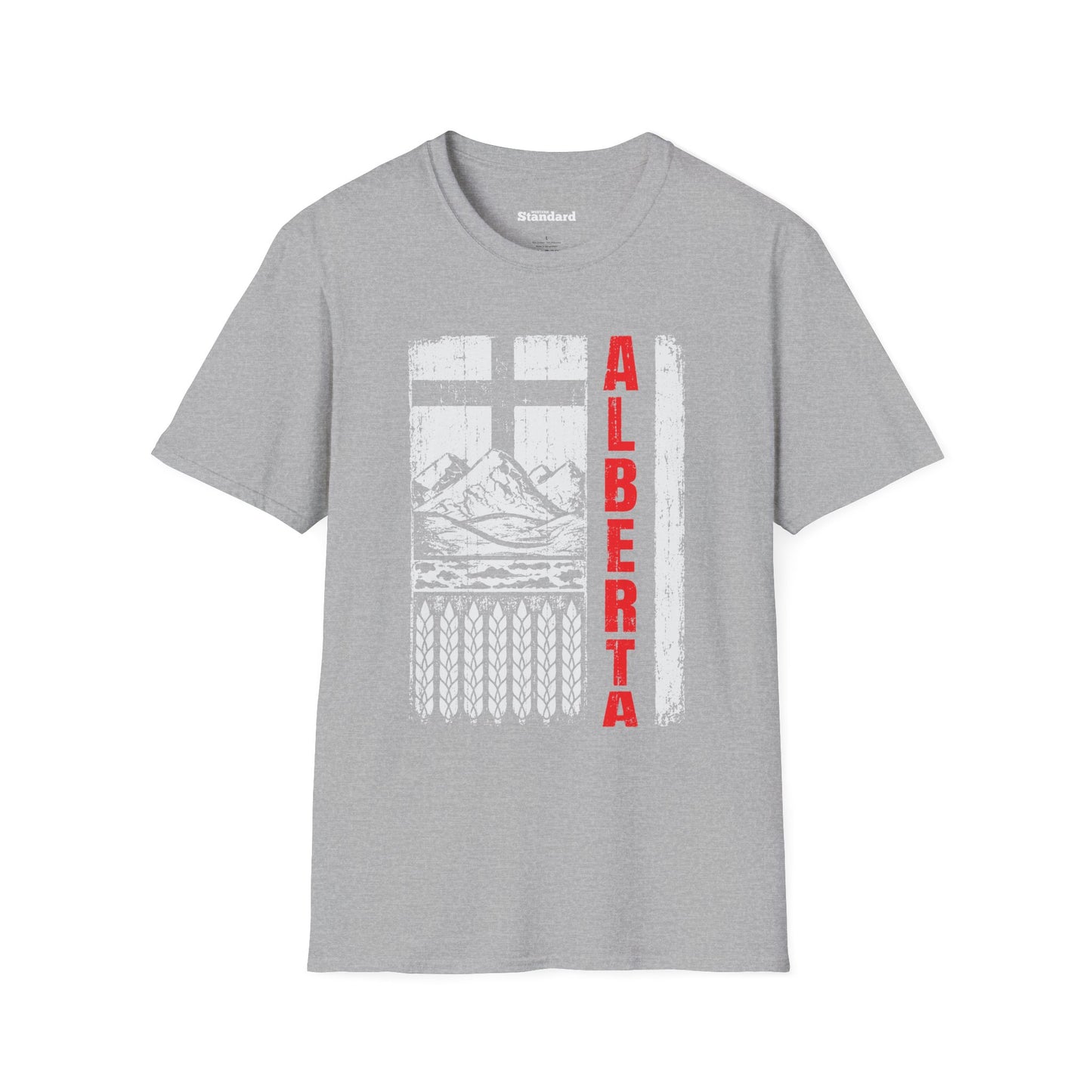 Rugged Alberta Red Unisex T-Shirt