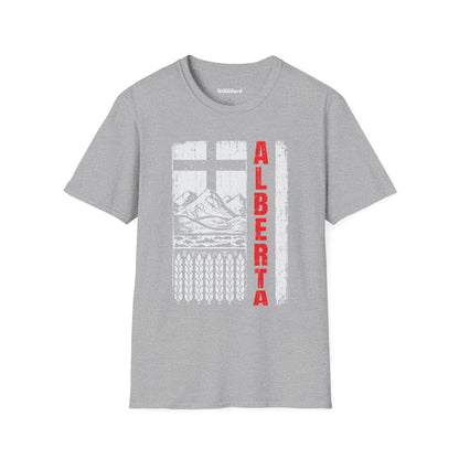 Rugged Alberta Red Unisex T-Shirt