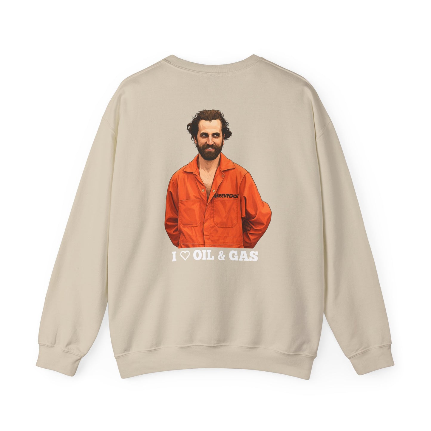 Guilbeault 'I Love Oil and Gas' (On the Back) Unisex Sweatshirt