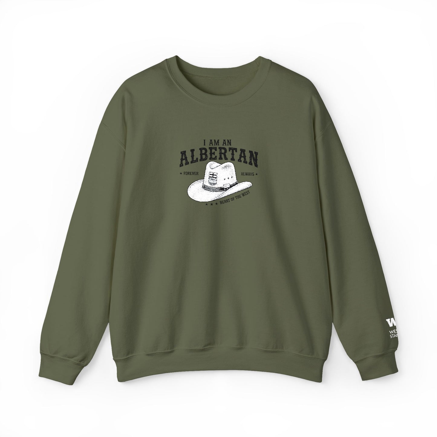 I Am Albertan Unisex Premium Crewneck Sweatshirt (Embroidered)