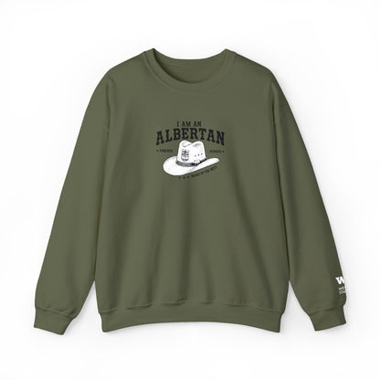 I Am Albertan Unisex Premium Crewneck Sweatshirt (Embroidered)