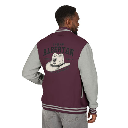 I am Albertan Unisex Heavyweight Letterman Jacket