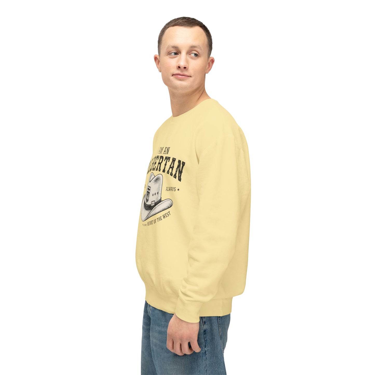 I Am Albertan Premium Unisex Crewneck Sweatshirt