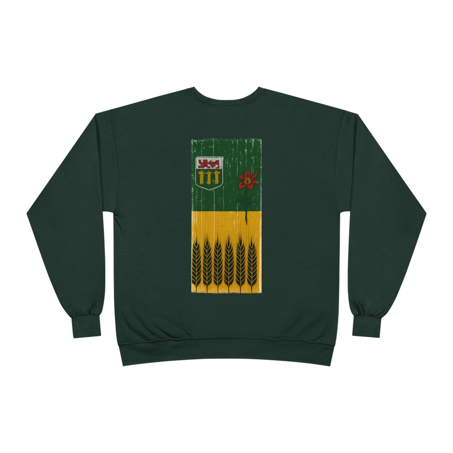 Rugged Saskatchewan (On the Back) Unisex Crewneck Sweatshirt