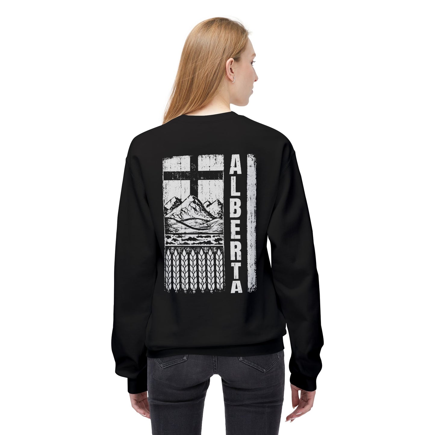 Rugged Alberta (On the Back) Crewneck Sweatshirt