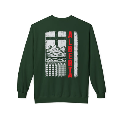 Rugged Alberta Red (On the Back) Crewneck Sweatshirt