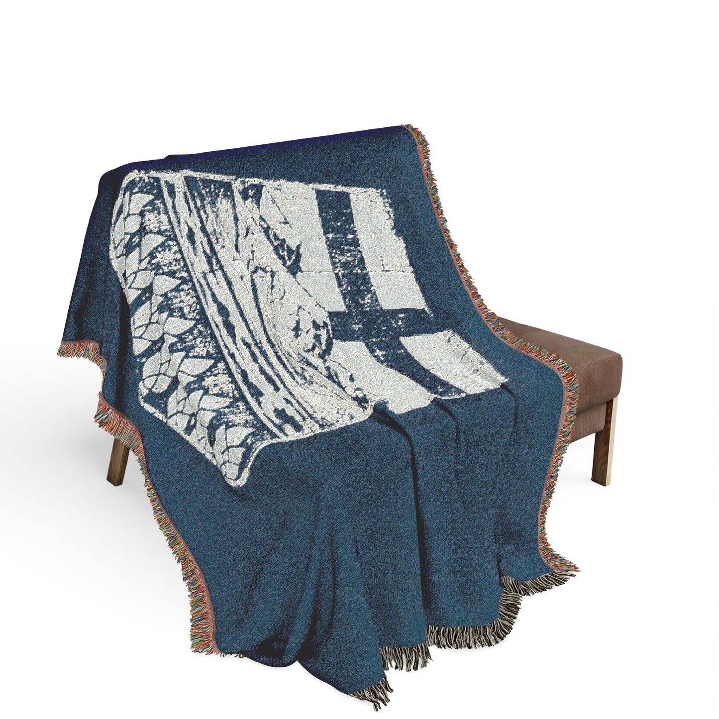 Rugged Alberta Shield Woven Blanket