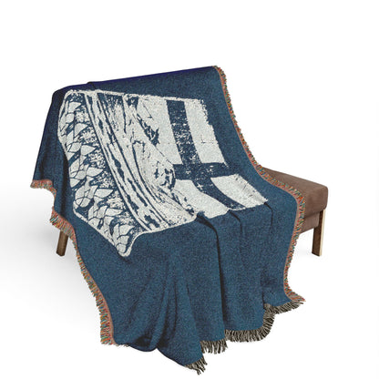 Rugged Alberta Shield Woven Blanket