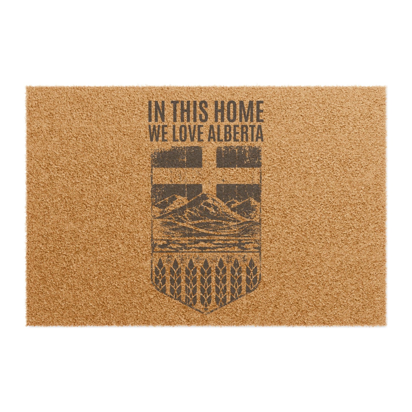 'In This Home, We Love Alberta' Rustic Doormat
