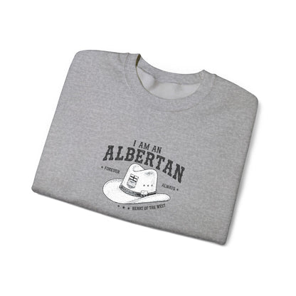 I Am Albertan Unisex Premium Crewneck Sweatshirt (Embroidered)