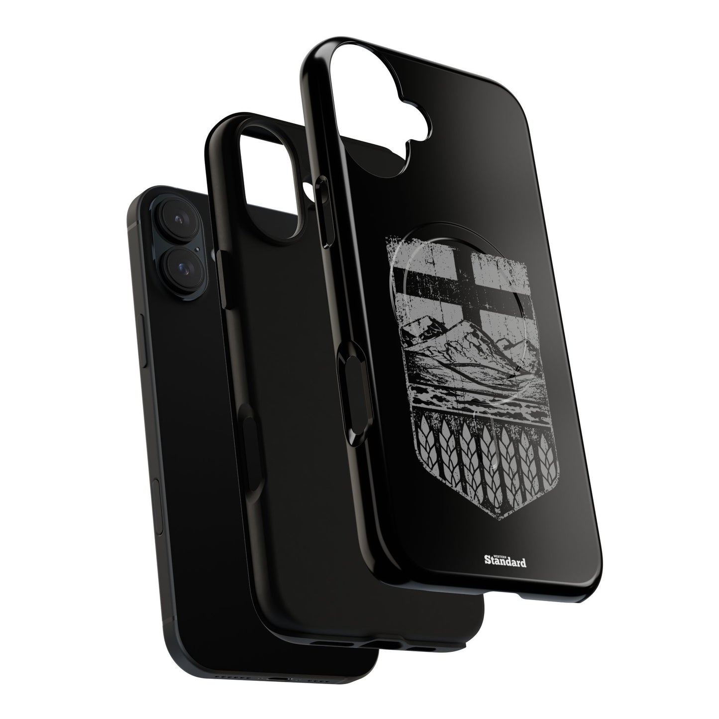 Rugged Alberta Shield Black MagSafe Premium Case