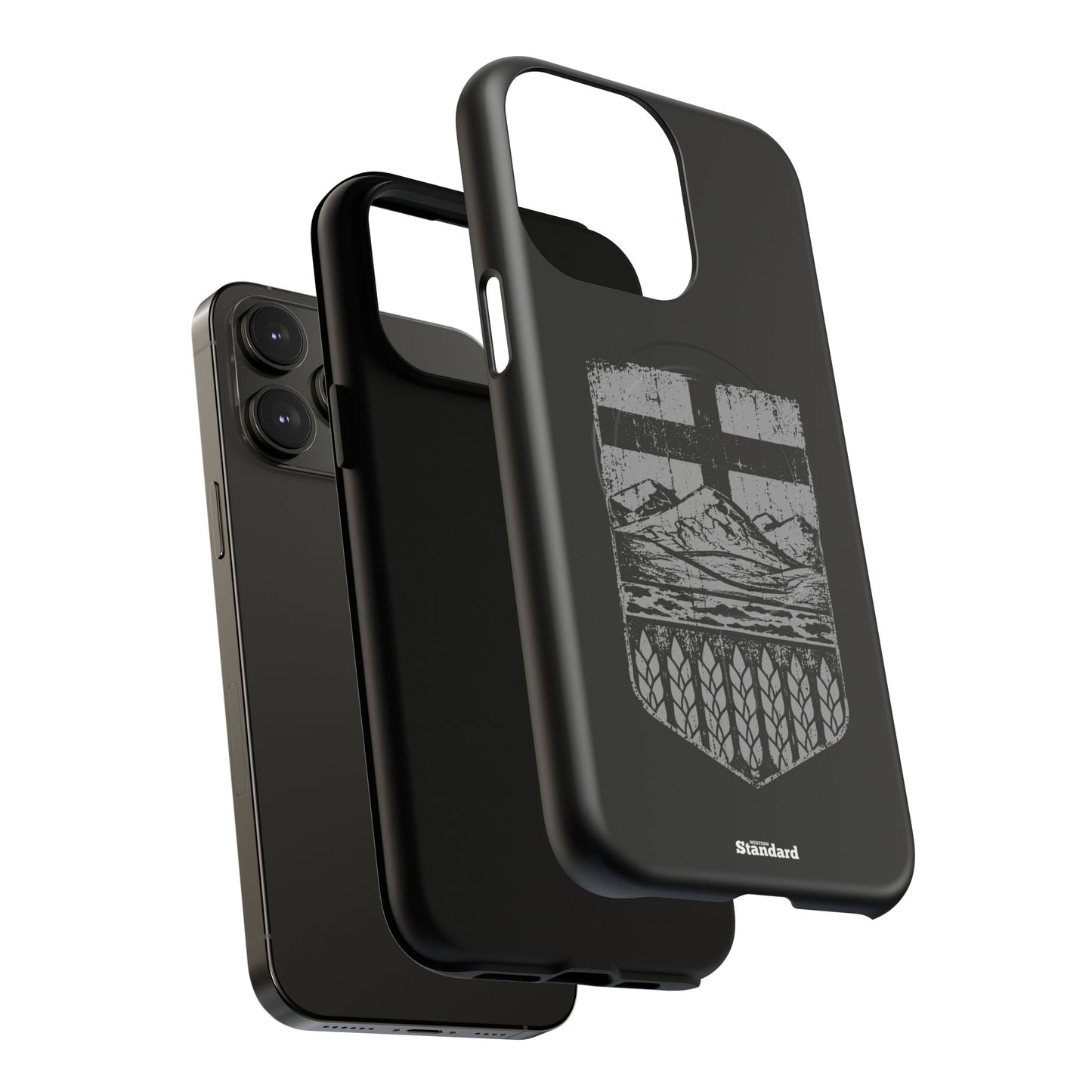 Rugged Alberta Shield Black MagSafe Premium Case