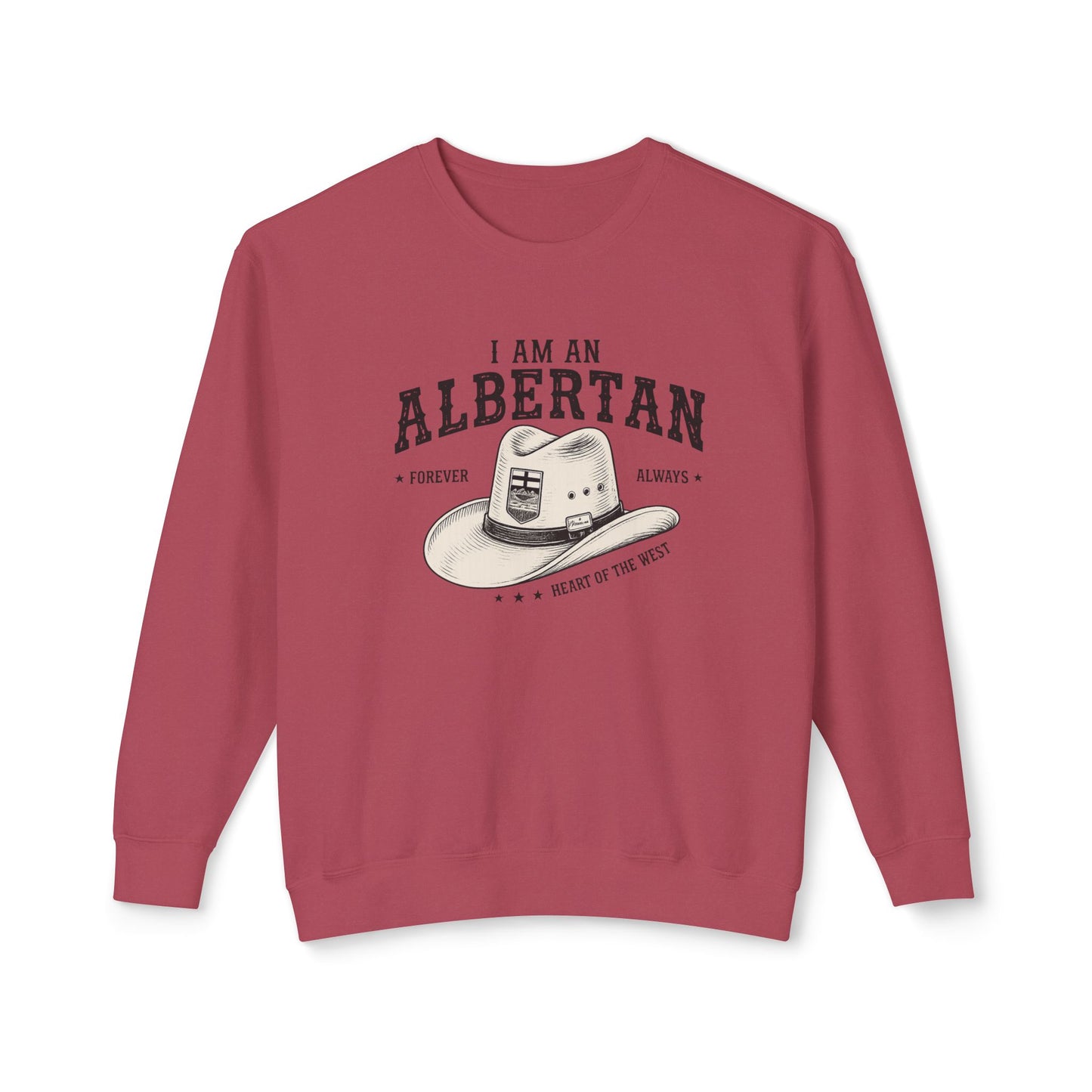 I Am Albertan Premium Unisex Crewneck Sweatshirt