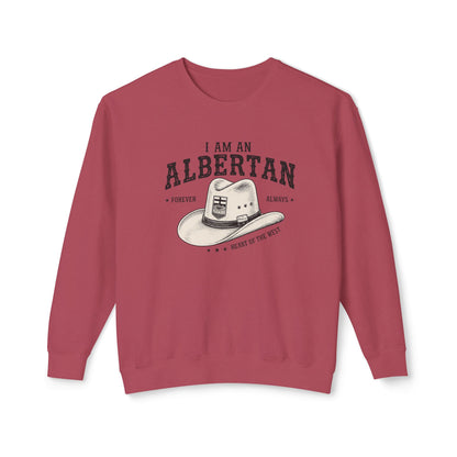 I Am Albertan Premium Unisex Crewneck Sweatshirt