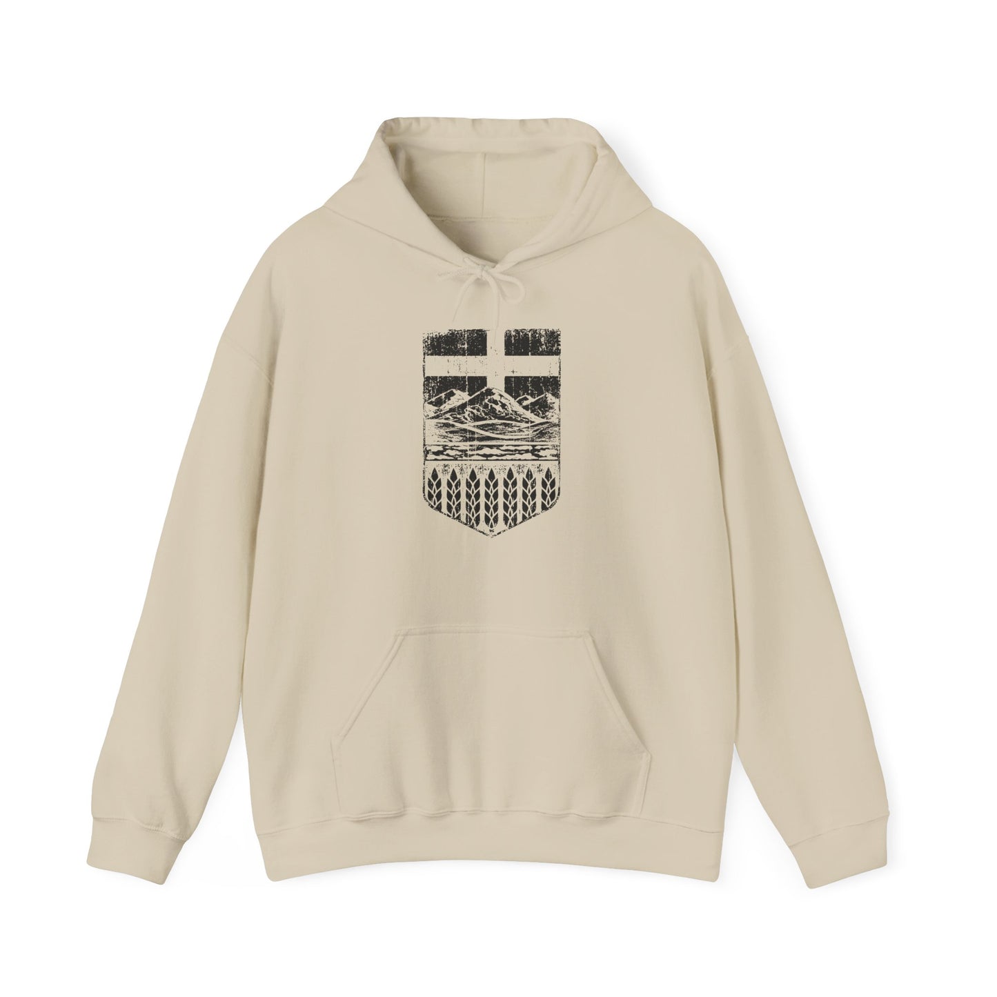 Rugged Shield of Alberta Unisex Hoodie