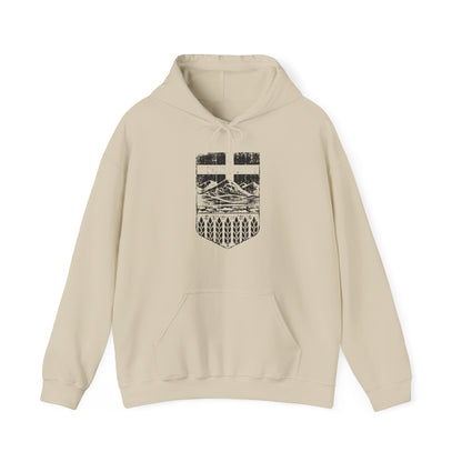 Rugged Shield of Alberta Unisex Hoodie