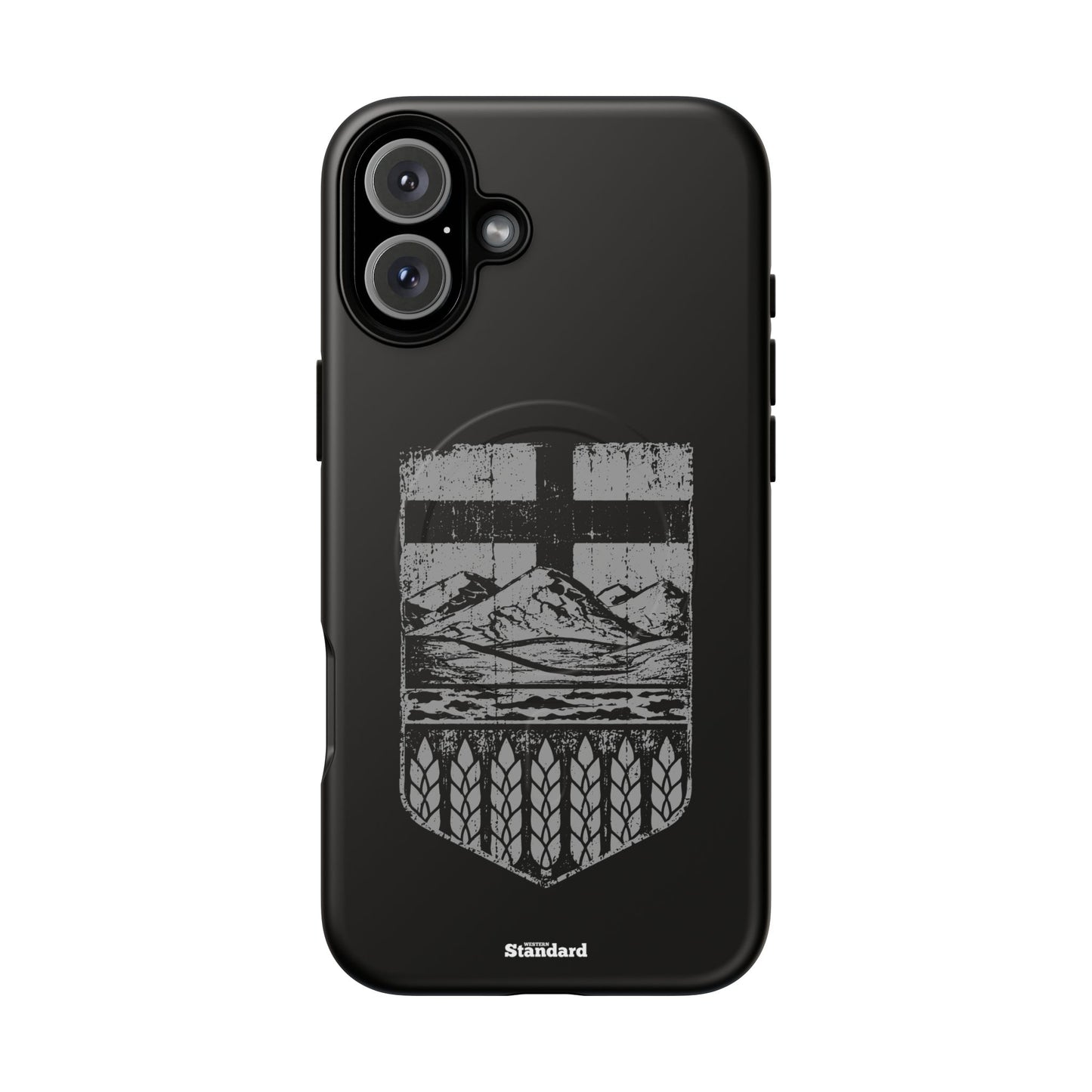 Rugged Alberta Shield Black MagSafe Premium Case