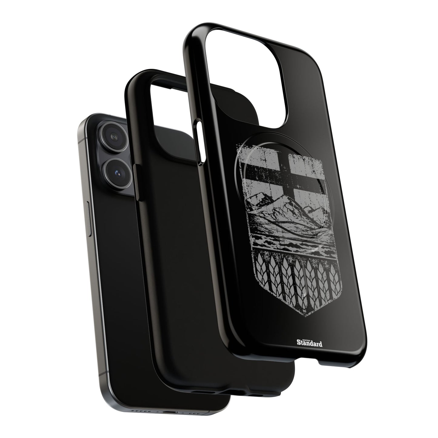 Rugged Alberta Shield Black MagSafe Premium Case